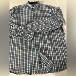 Faherty Movement Button Down Shirt large supima cotton mix